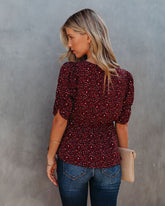 Rexha Leopard Peplum Blouse - FINAL SALE Ins Street